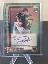 2025 Topps Update Thomas Harrington 85 /99 Rookie Auto Green #US273 - Pirates