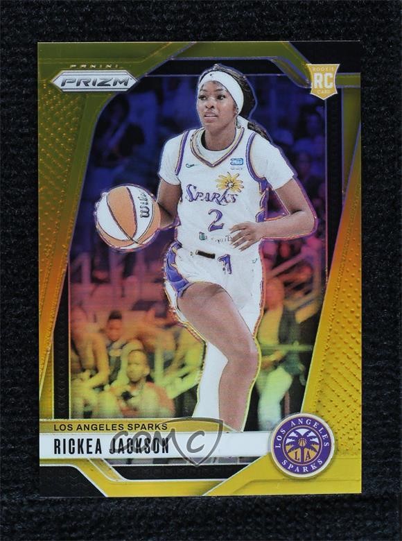 2024 Panini Prizm WNBA Gold Prizm 8/10 Rickea Jackson #60 Rookie RC