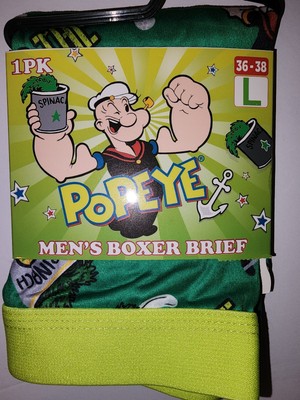 New Popeye Boxer Briefs Large 