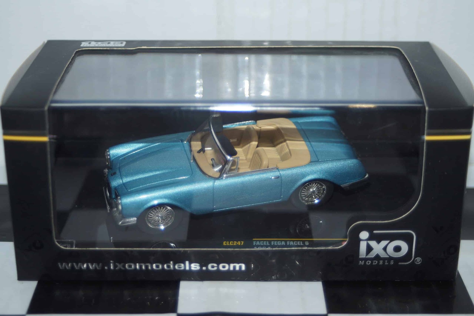 Ixo Facel Fega Facel 6 1964 Blue Diecast 1:43 CLC247