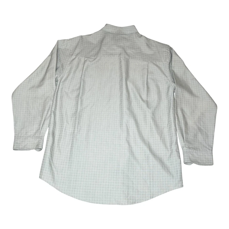 Рубашка мужская Brandini средний размер с длинным рукавом платье на пуговицах клетчатый узор классическая - Изображение 2 из 4