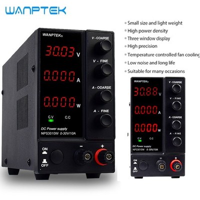 Adjustable 0-30V 60V 6A 10A DC Power Supply Lab Variable Regulated Bench Source