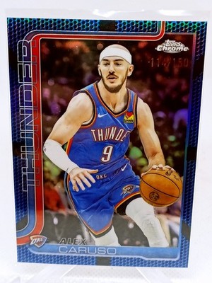 2025-26 Topps Chrome - Alex Caruso #170  Blue Basketball Refractor /150