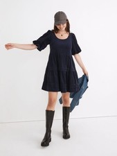 NWT Madewell Corduroy Tiered Mini Dress
