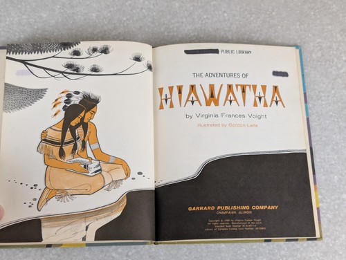 THE ADVENTURES OF HIAWATHA BOOK 1969 VOIGHT LIBRARY - Picture 5 of 8