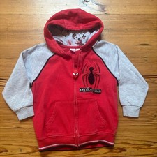 Marvel Spiderman full zip hooded graphic boys sweatshirt SIZE 6