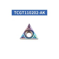 10P TCGT110202-AK CNC Lathe Carbide Turning Inserts TCGT21.50.5-AK For Aluminium