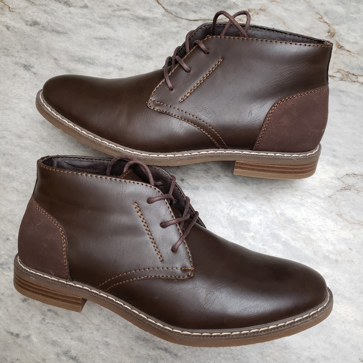 Arizona Men’s Gleason Chukka Boots 8 M Cognac Arizona Mens Gleeson Chukka Boots Flat Heel Size 13 Brown  main image 4