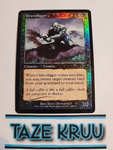 Gravedigger 7th Edition Foil Moderate Play - Picture 1 of 2
