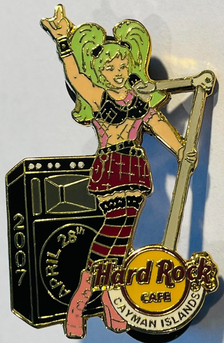 ハードロックカフェ横浜　7周年アニバーサリー　スターリングシルバーピン Hard Rock Cafe CAYMAN ISLANDS 2007 7th Anniversary GIRL