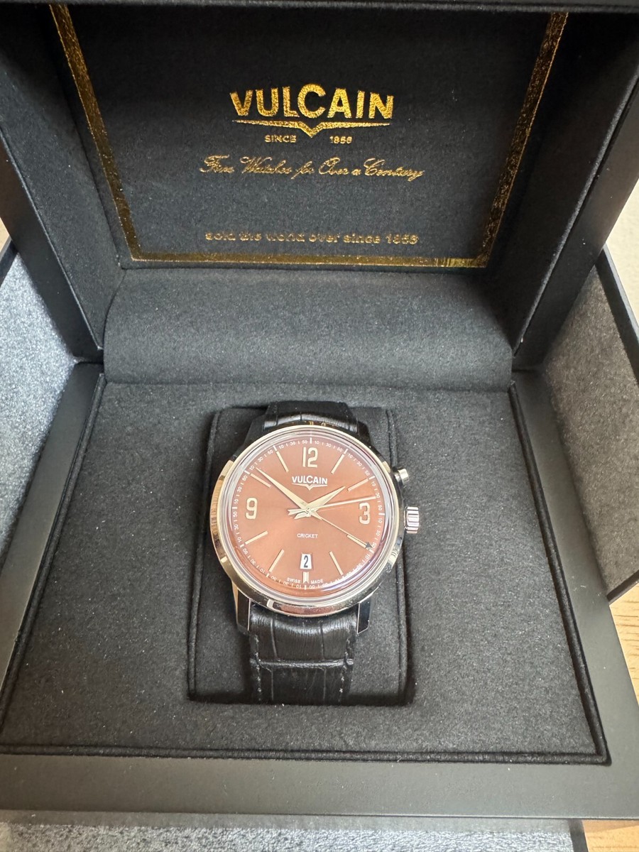 Vulcain Cricket 50s Presidents Brown Dial Alarm ManualAUTHORIZED