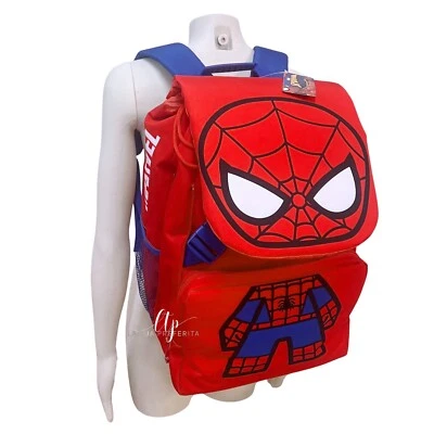 Spiderman Grand Sac Extensible 45x30 cm École Primaire Garçon - Photo 1/3
