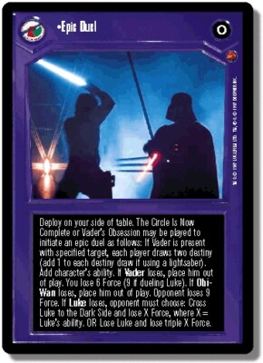 4x  Epic Duel - Very Rare Foil Damaged Reflections - BB (Star Wars - Decipher)
