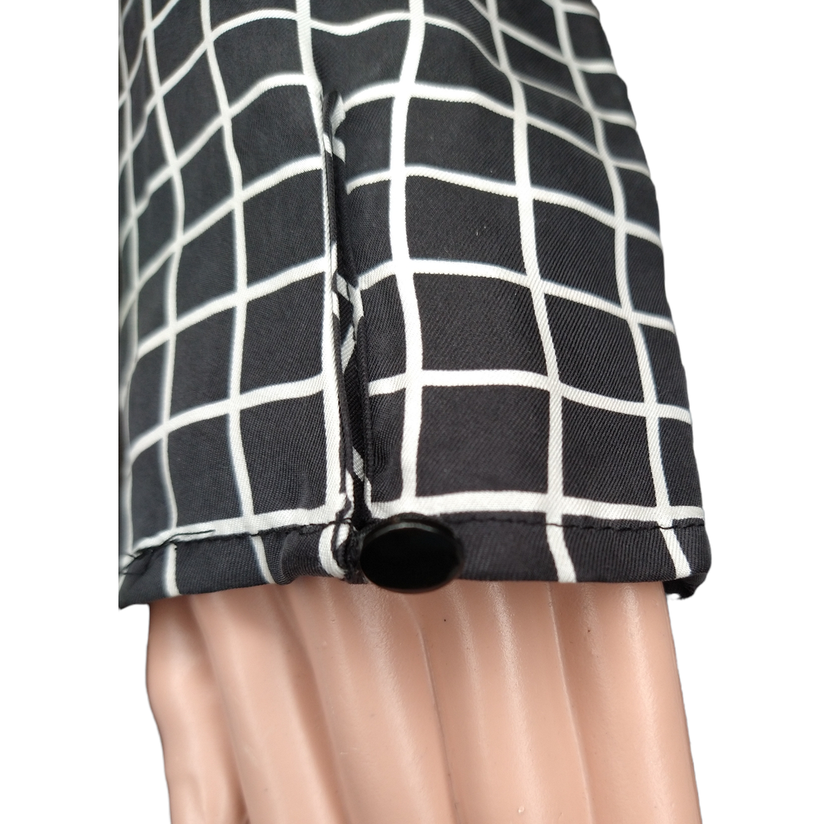 Rachel Zoe Black & White Plaid 100% Silk Dress size 6 Long Sleeve | eBay