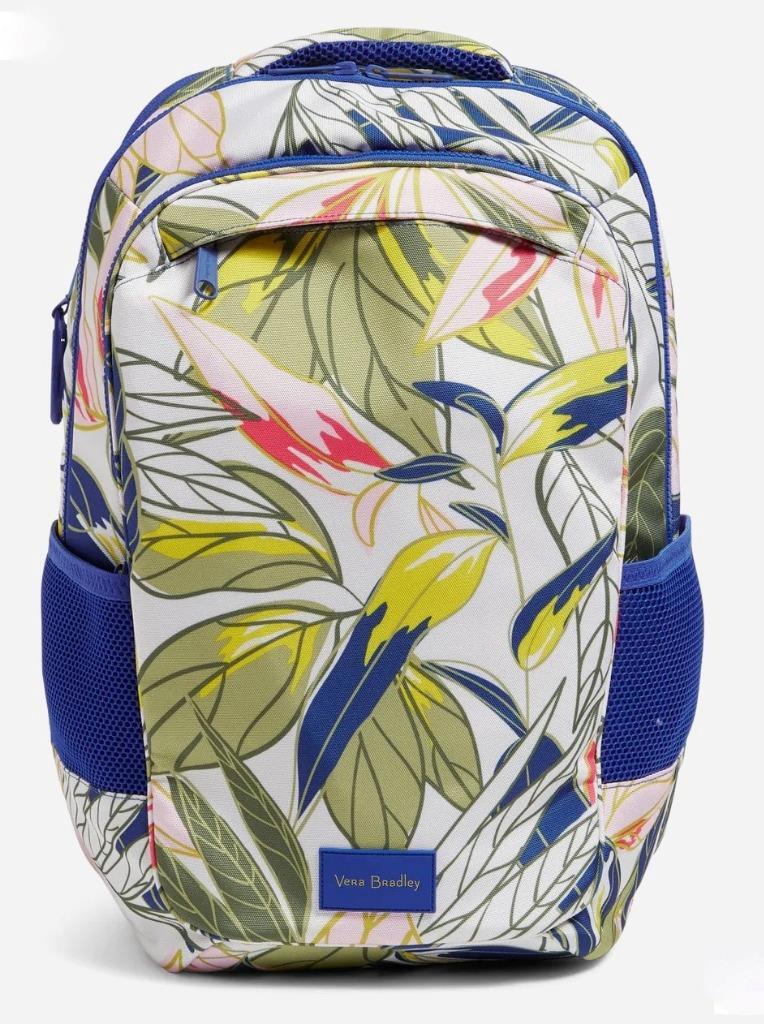 Vera Bradley ReActive GRAND BACKPACK Rain Forest Leaves  display picture 1