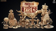 3D Printed Clay Cyanide Pantheon Of Aztecs Set Ragnarok D D