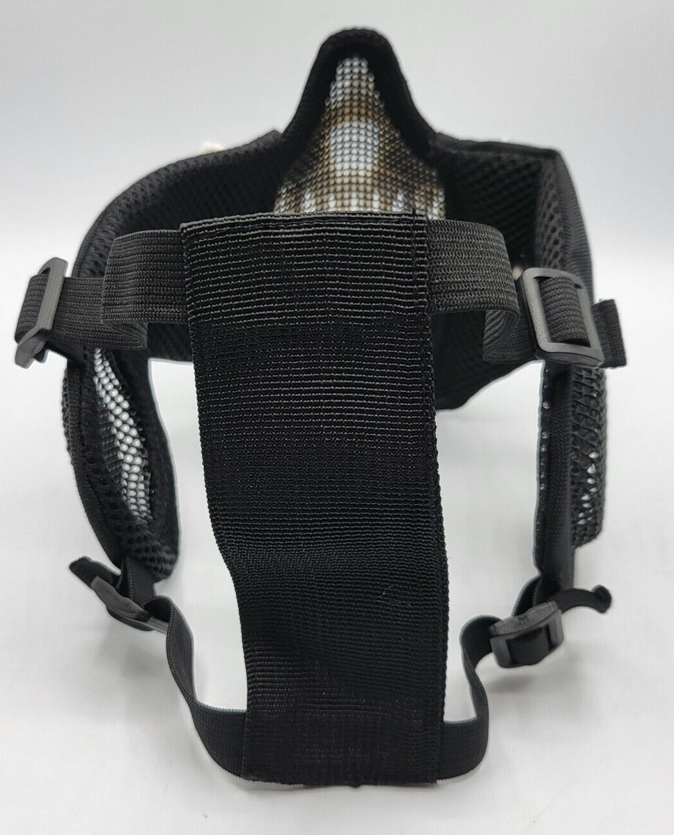 Airsoft doodskopmasker, bivakmuts, volledige gezichtsbescherming, paintball uitrusting met bril, instelbaar, Halloween, cosplay, doodshoofd-masker Airsoft doodskopmasker, bivakmuts, volledige gezichtsbescherming, paintball uitrusting met bril, instelbaar, Halloween, cosplay, doodshoofd-masker