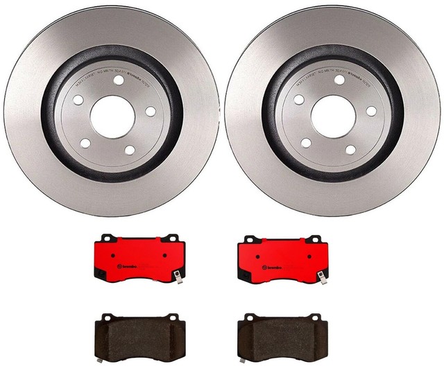 Brembo Front Brake Kit 360mm Disc Rotors & Ceramic Pads For Grand