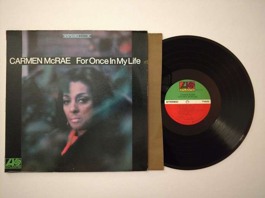 CARMEN MCRAE LP FOR ONCE IN MY LIFE 1967 ATLANTIC SD 8143 | eBay