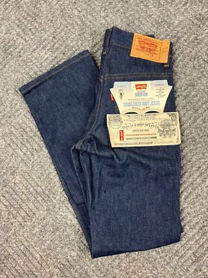 Vintage Levi's Dura Plus Saddleman Jeans Student 25x30 Rinsed Denim 717 0617 NWT
