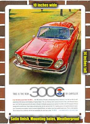 Metal Sign - 1961 Chrysler 300G- 10x14 inches