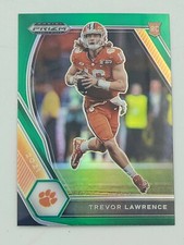 2021 Trevor Lawrence Panini Prizm Draft Picks GREEN PRIZM Rookie RC #106 Clemson
