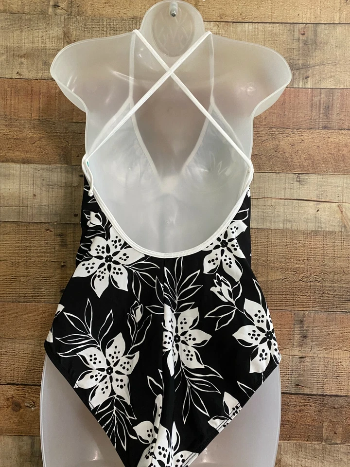 me and mom lycra bathing suit black and white med  - Image 3 of 3