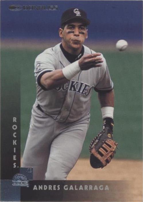 1997 Donruss Signature ANDRES GALARRAGA CENTURY MARKS AUTO アンド 