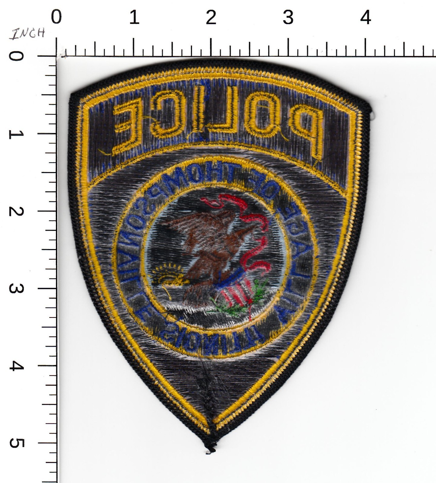 THOMPSONVILLE ILLINOIS POLICE COLLECTIBLE PATCH FRANKLIN COUNTY