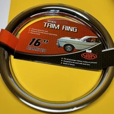 16" Chrome steel Wheel trim dress ring SAAS 9493