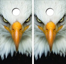 Bald Eagle Cornhole Board Wrap LAMINATED Wrap Decal Vinyl Sticker 4161