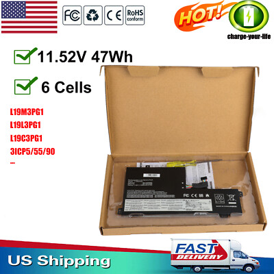NEW FOR LENOVO 100E 300E CHROMEBOOK 2ND GEN BATTERY L19L3PG1 L19C3PG1 L19M3PG1