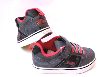Heelys Bolt Plus X2 Lighted Schuhe mit Rollen Sneakers schwarz/grau/rot Gr. 33