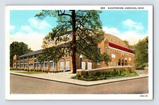 Postcard Ohio Lakeside OH Auditorium Theater 1940s Unposted Linen