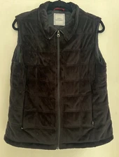 Lady Hathaway Woman's Black Faux Fur Vest Size S