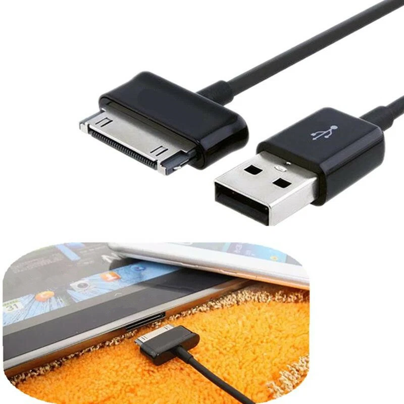 2 peças cabo carregador de dados sincronização USB para tablet Samsung Galaxy fabricante de equipamento original 7.0 7.7 8.9 10.1 - Imagem 4 de 4