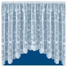 Hawaii Butterfly Jardiniere net curtain in 19  sizes White Ready to Hang 