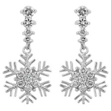 Snowflake Drop Earrings
