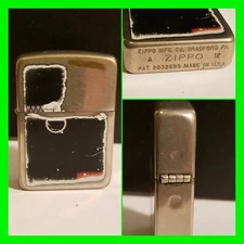 HTF 1941 Replica 4 Barrel Hinge ~ 2012 Zippo Lighter PAT 2032695 Matching Insert