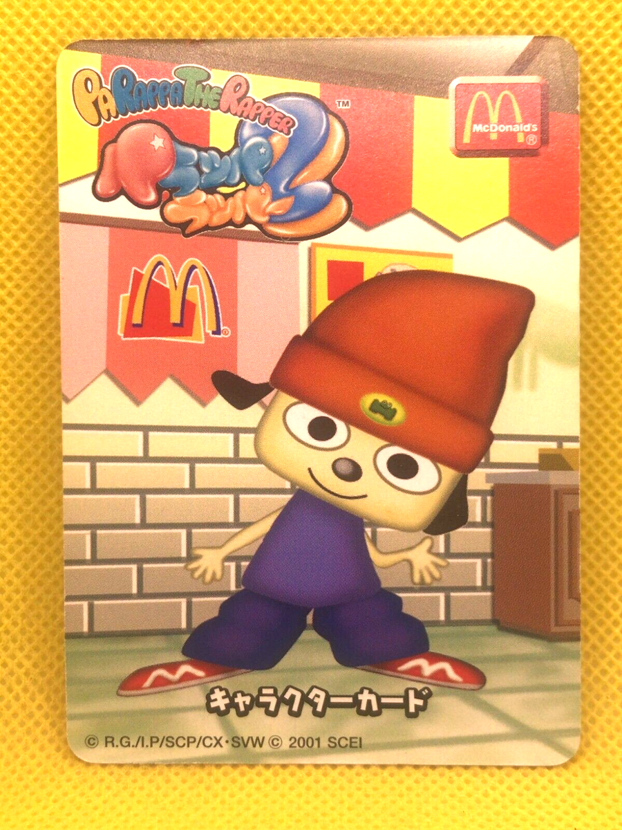 PARAPPA THE RAPPER 2 card McDonald's collaboration SQUARE 2001