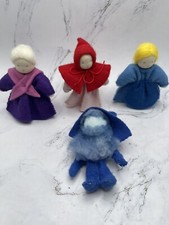 The Evi Doll 3 FInger Puppets, Grannys  Red Riding Hood  1 Wizard w/Legs
