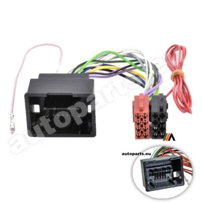 Câble Adaptateur ISO Autoradio Stéréo Alimentation Pour CHEVROLET AVEO (T300) - Photo 1/4