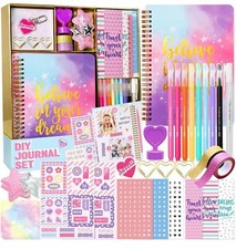 Journal Kit for Girls 48pcs DIY Journal Set Tween  Teen Girls, Stationery Set