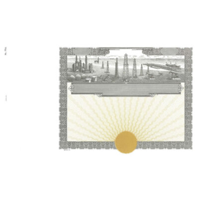 NEW Goes 756 Blank Stock Certificate Size 8-1/2'' Tall x 15'' Wide