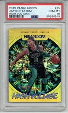 2019 PANINI HOOPS HIGH VOLTAGE #25 JAYSON TATUM CARD BOSTON CELTICS PSA 10