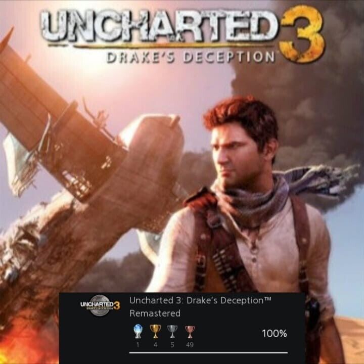 Uncharted Drake's Fortune Remastered + (DLC) PS4 Platinum Trophy