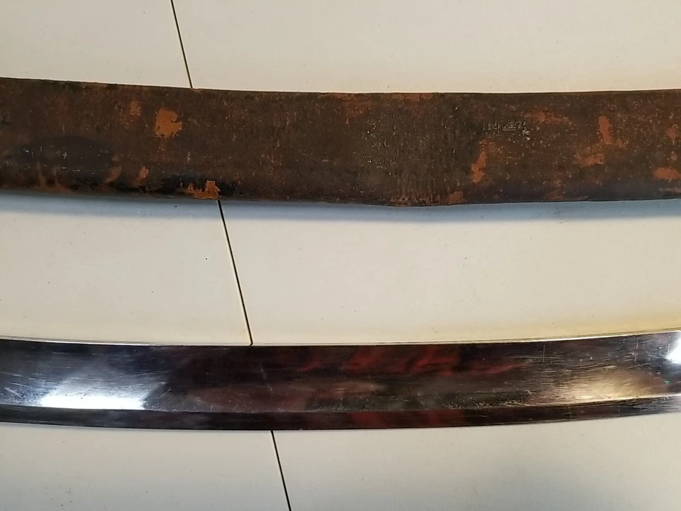 Napoleonic Wars Cavalry Officers Sword Saber w/Scabbard - Blued & Etched - Image 4 of 4