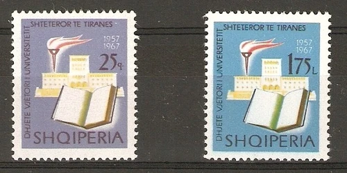 Albania Albanien Albanie 1967 MiNr 1188 - 1189 MNH** Tirana University