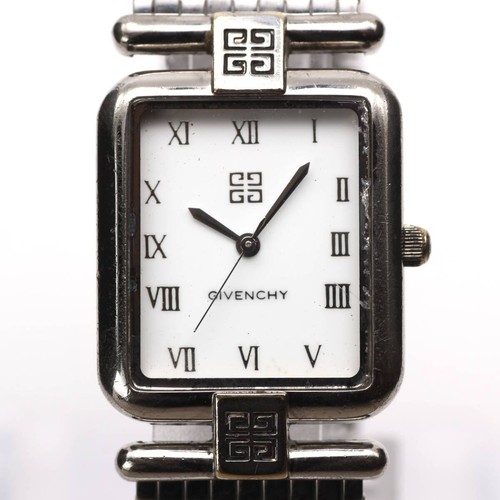 Givenchy LIFE Men's Vintage Square Watch 90s Roman Dial Used