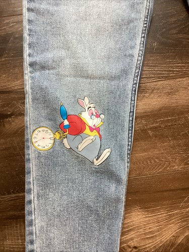 Disney Alice in Wonderland Mom Jeans Size 7 Juniors. NWT - Picture 4 of 9